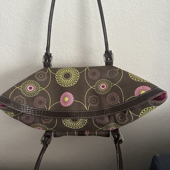 Vintage Billy Bag 70s Flower Power Canvas Shoulder Bag - Picture 4 of 12